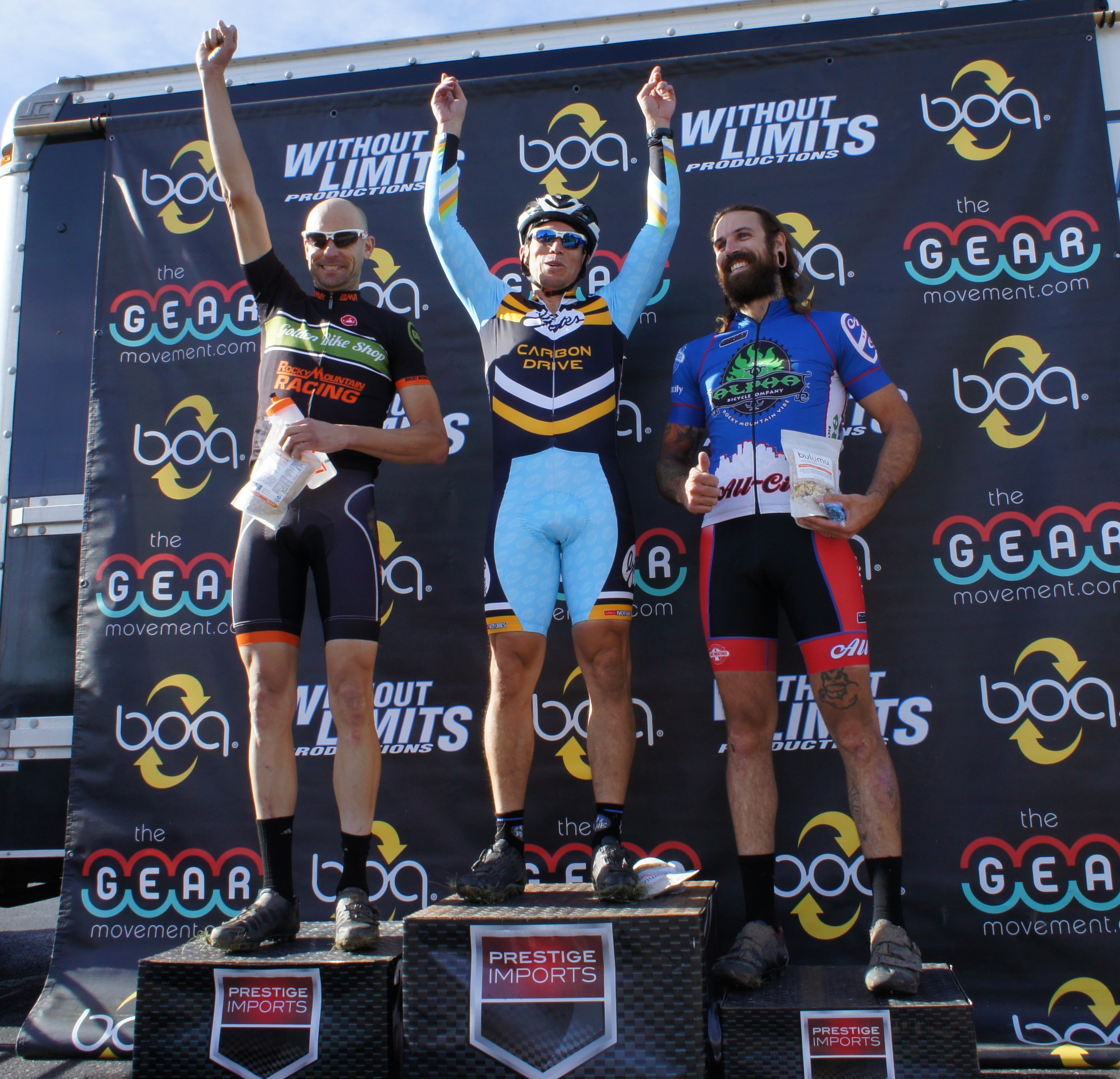 Top step of the podium for Mitch Westall in Broomfield!